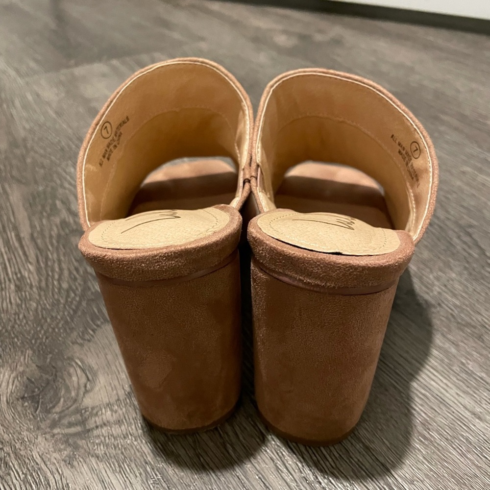 Lulu's Blush Suede Heels - Picture 4 of 6